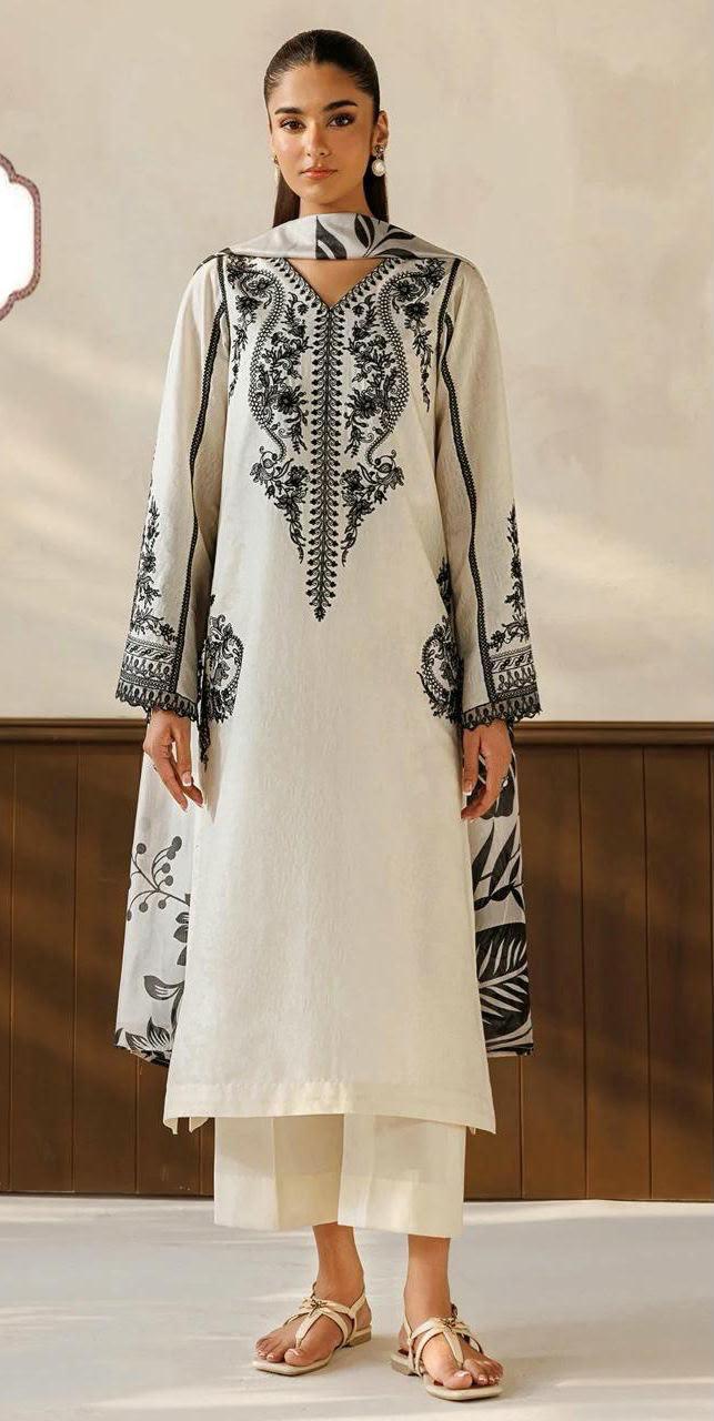 Unstitched umbridry dress