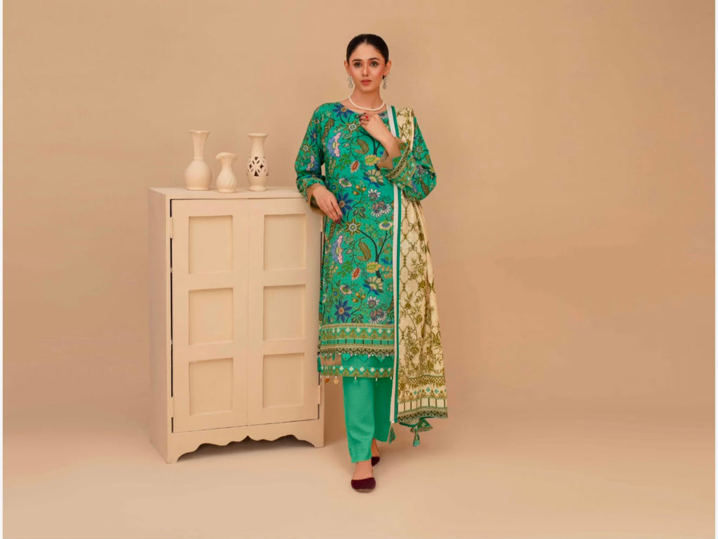 UNSTITCHED  PRINTED SHALWAR KAMEEZ