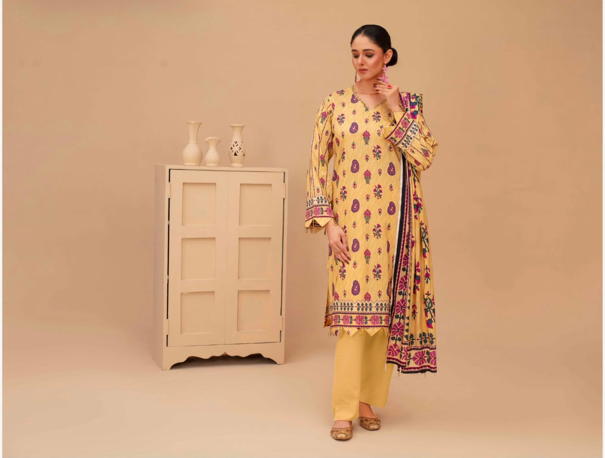 UNSTITCHED  PRINTED SHALWAR KAMEEZ