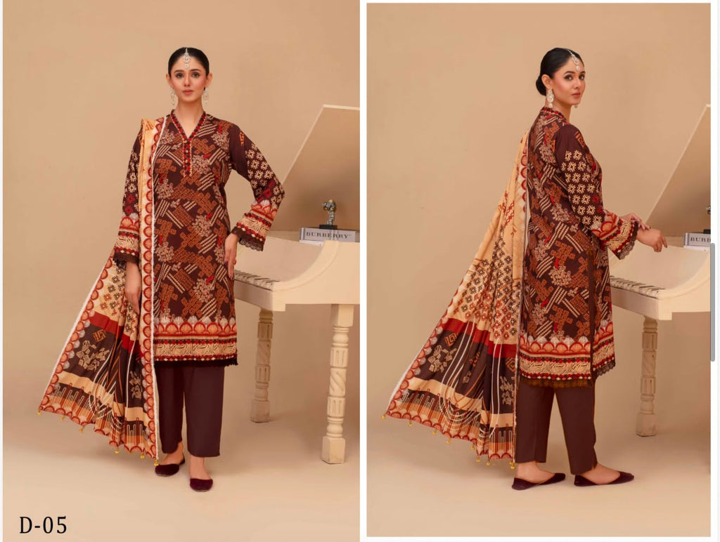 UNSTITCHED  PRINTED SHALWAR KAMEEZ