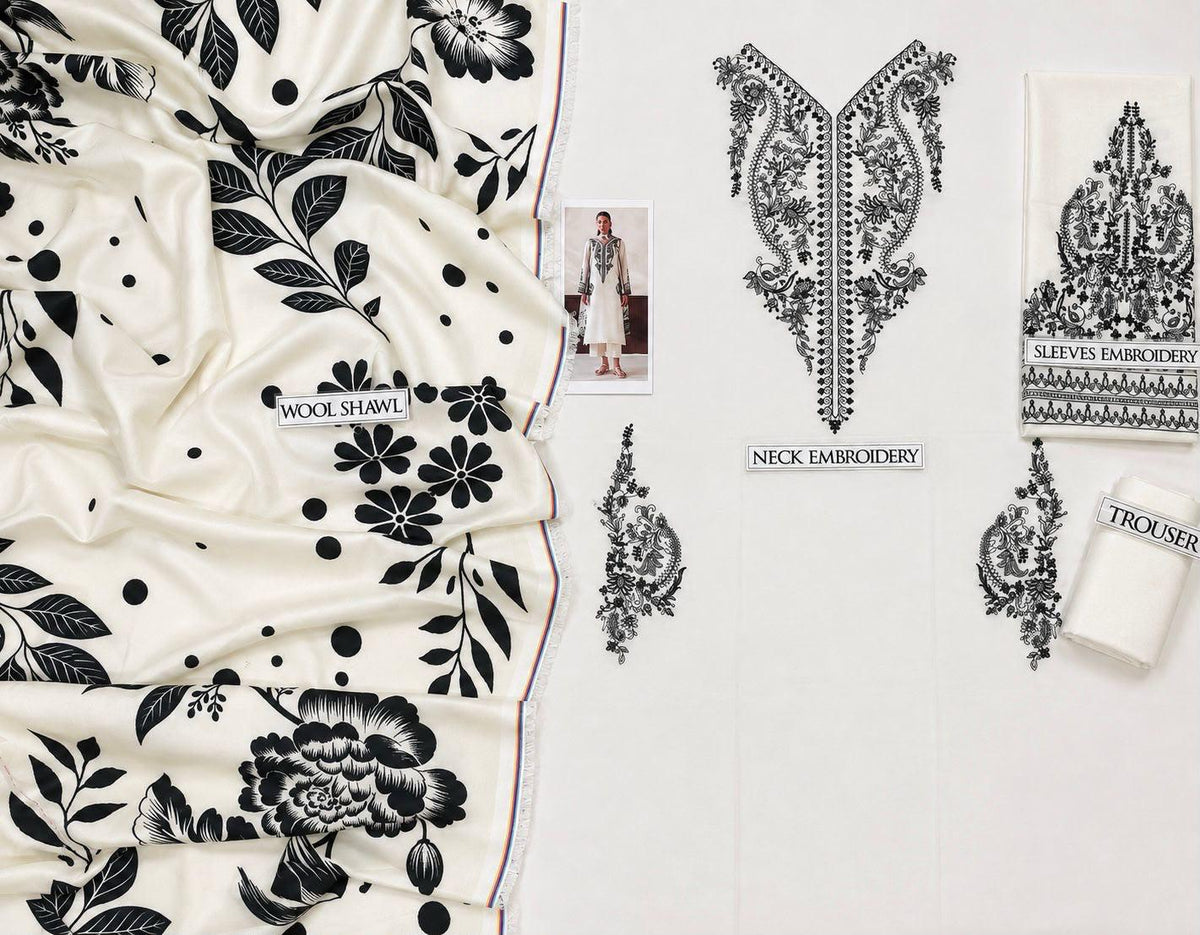 Unstitched umbridry dress