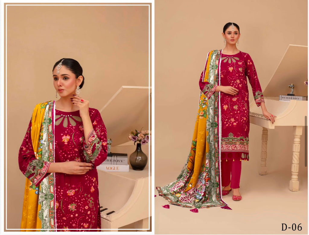 UNSTITCHED  PRINTED SHALWAR KAMEEZ