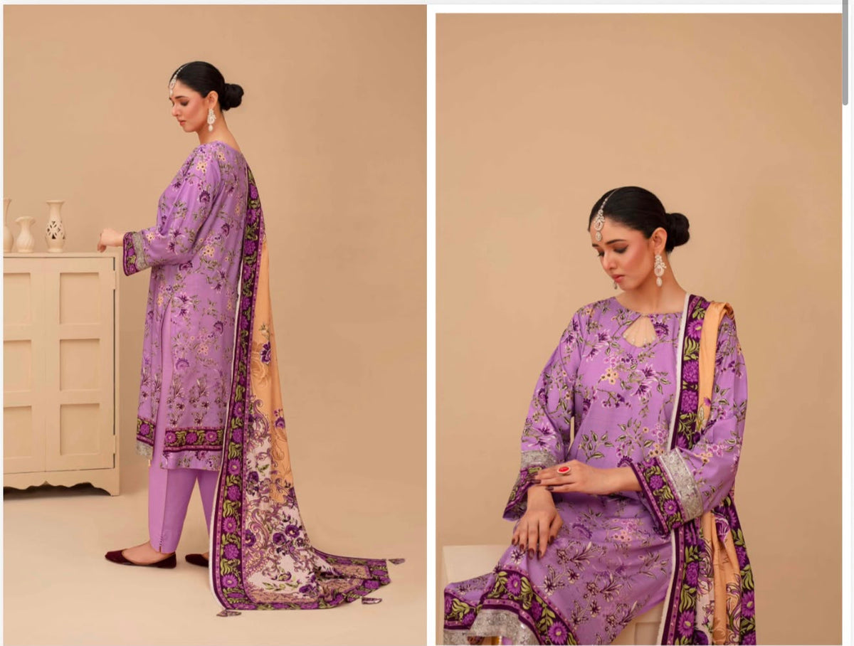 UNSTITCHED  PRINTED SHALWAR KAMEEZ