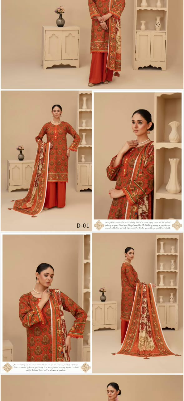 UNSTITCHED  PRINTED SHALWAR KAMEEZ
