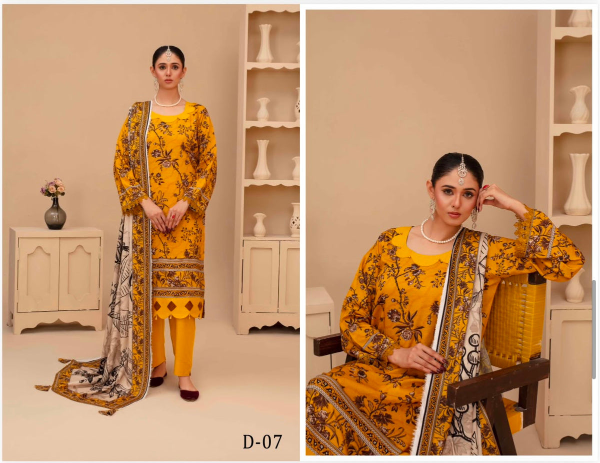 UNSTITCHED  PRINTED SHALWAR KAMEEZ
