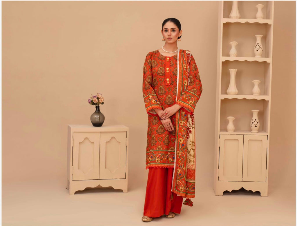 UNSTITCHED  PRINTED SHALWAR KAMEEZ